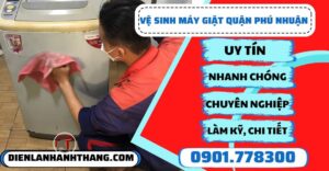 Vệ sinh máy giặt quận Phú nhuận - Điện lạnh Anh Thắng