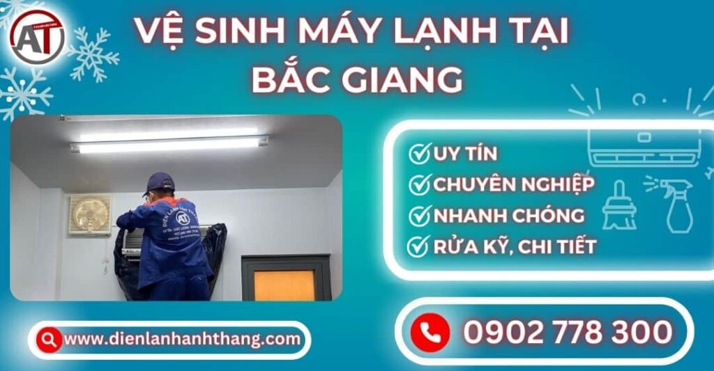 Vệ sinh máy lạnh tại Bắc giang Điện lạnh Anh Thắng