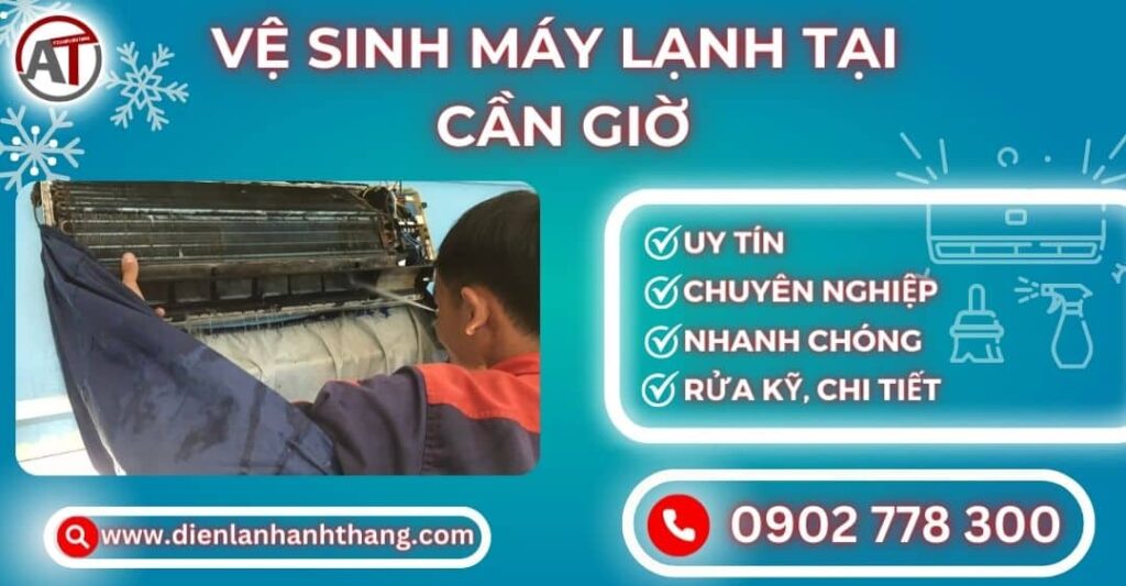 Vệ sinh máy lạnh tại Cần giờ Điện lạnh Anh Thắng