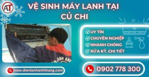 Vệ sinh máy lạnh tại Củ chi Điện lạnh Anh Thắng