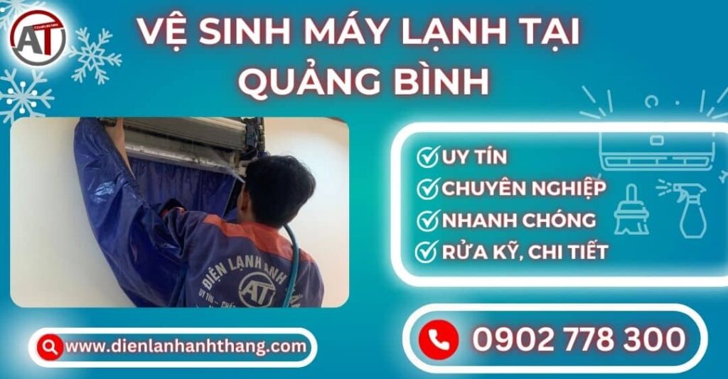 Vệ sinh máy lạnh tại Quảng bình Điện lạnh Anh Thắng