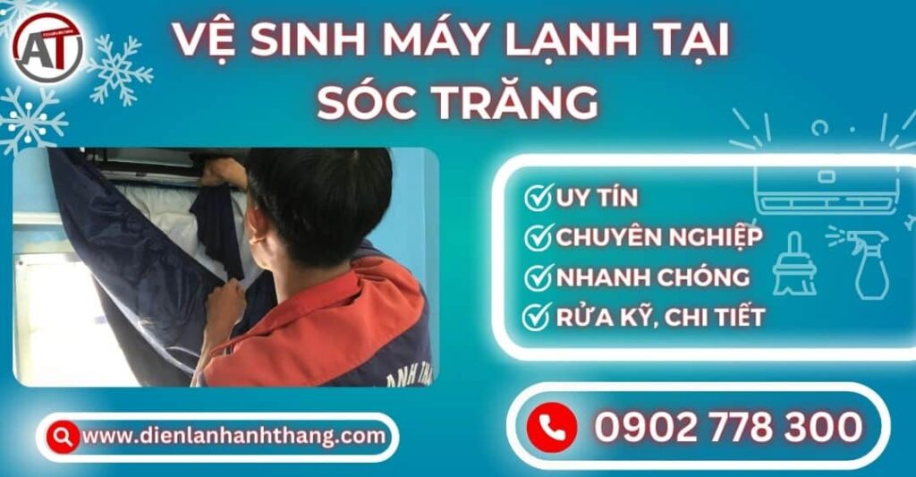 Vệ sinh máy lạnh tại Sóc trăng Điện lạnh Anh Thắng