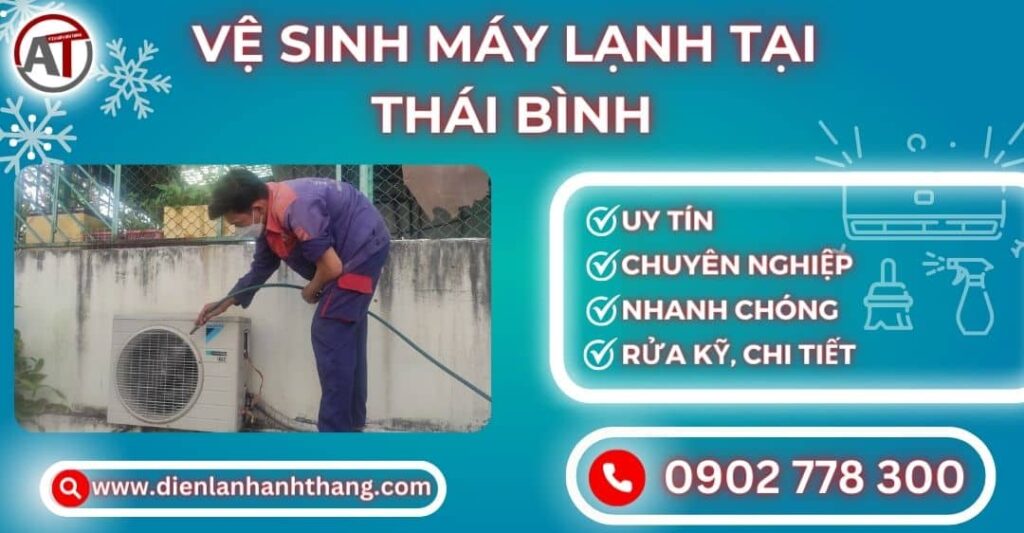Vệ sinh máy lạnh tại Thái bình Điện lạnh Anh Thắng