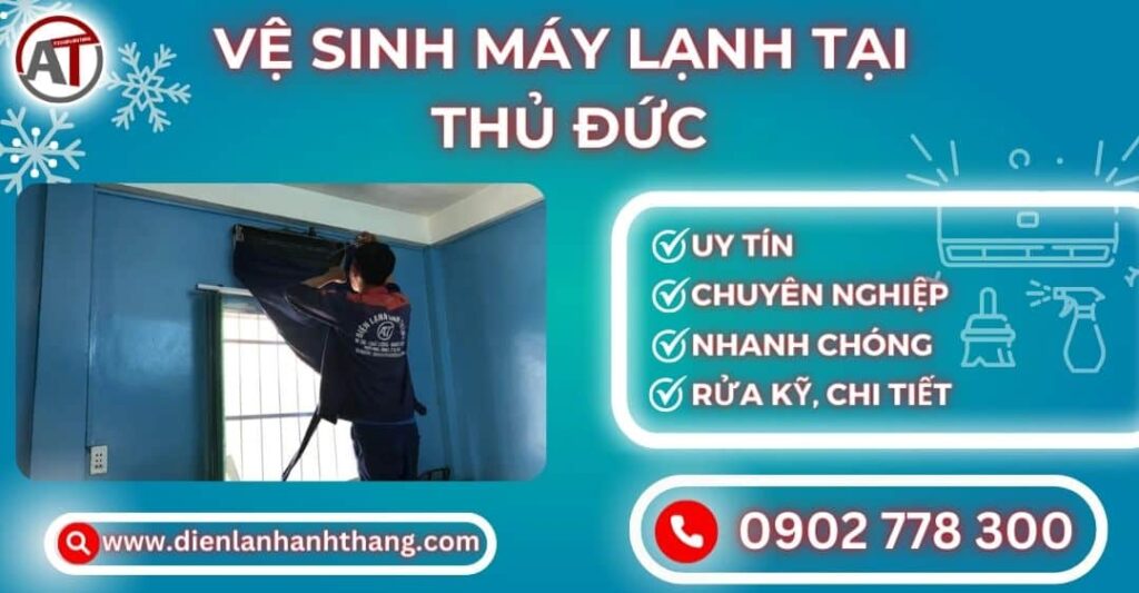Vệ sinh máy lạnh tại Thủ đức Điện lạnh Anh Thắng