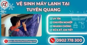 Vệ sinh máy lạnh tại Tuyên quang Điện lạnh Anh Thắng