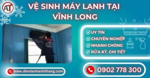 Vệ sinh máy lạnh tại Vĩnh long Điện lạnh Anh Thắng