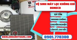 vệ sinh máy lọc không khí Boneco Điện lạnh Anh Thắng