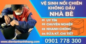 vệ sinh nồi chiên không dầu Nhà bè Điện lạnh Anh Thắng