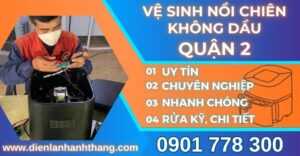 Vệ sinh nồi chiên không dầu quận 2 Điện lạnh Anh Thắng
