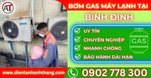 Bơm gas máy lạnh tại Bình định Điện lạnh Anh Thắng