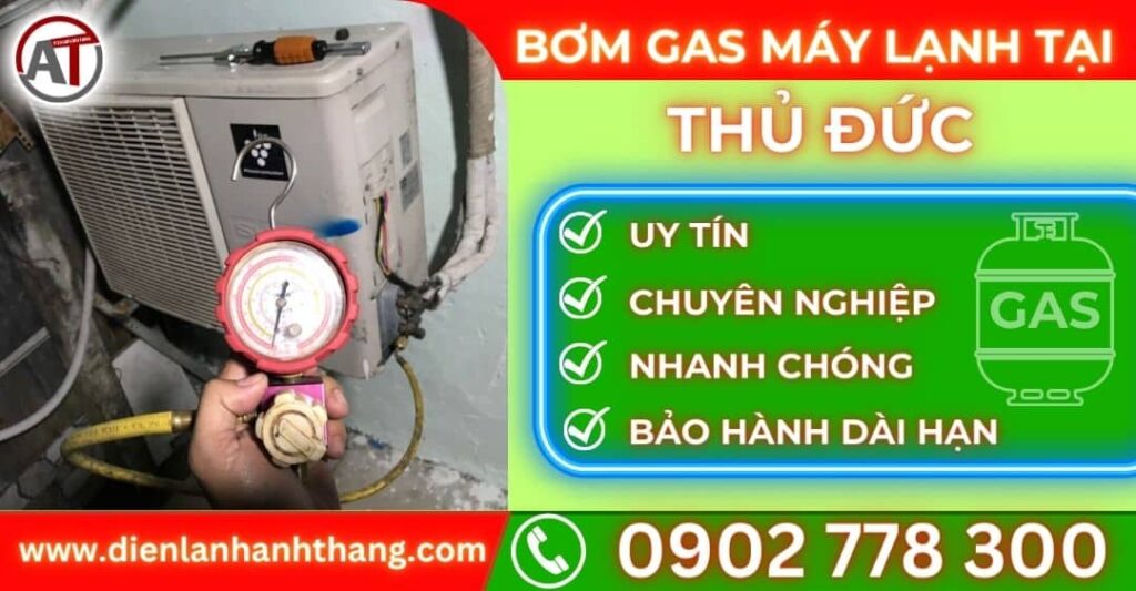 Bơm gas máy lạnh tại Thủ đức Điện lạnh Anh Thắng