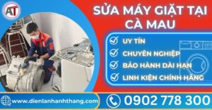 Sửa máy giặt tại Cà mau Điện lạnh Anh Thắng