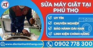 Sửa máy giặt tại Phú thọ Điện lạnh Anh Thắng