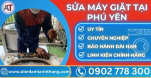 Sửa máy giặt tại Phú yên Điện lạnh Anh Thắng