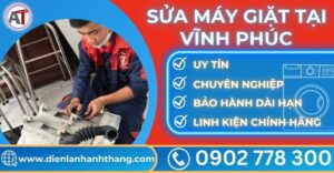 Sửa máy giặt tại Vĩnh phúc Điện lạnh Anh Thắng