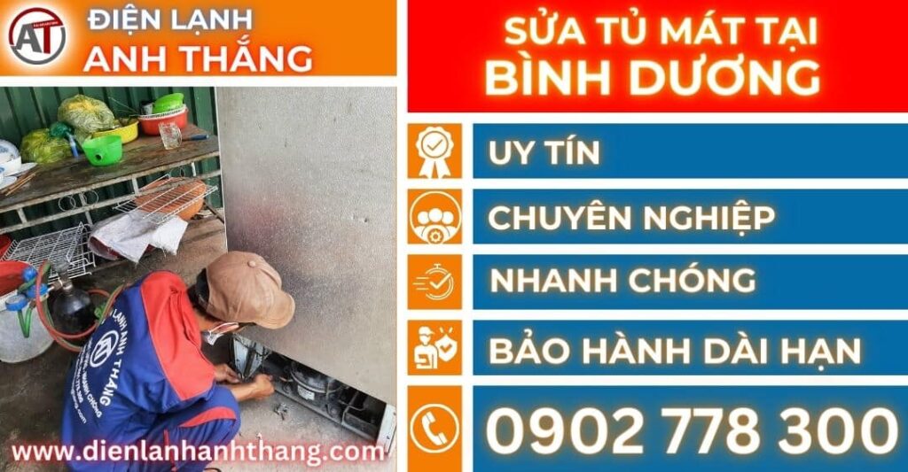 Sửa tủ mát tại Bình dương Điện lạnh Anh Thắng