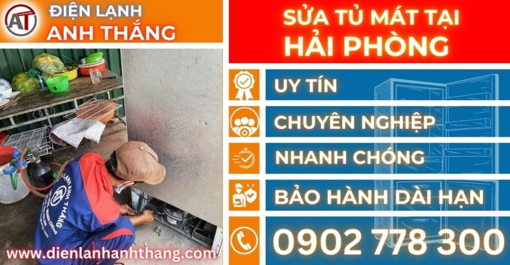 Sửa tủ mát tại Hải phòng Điện lạnh Anh Thắng