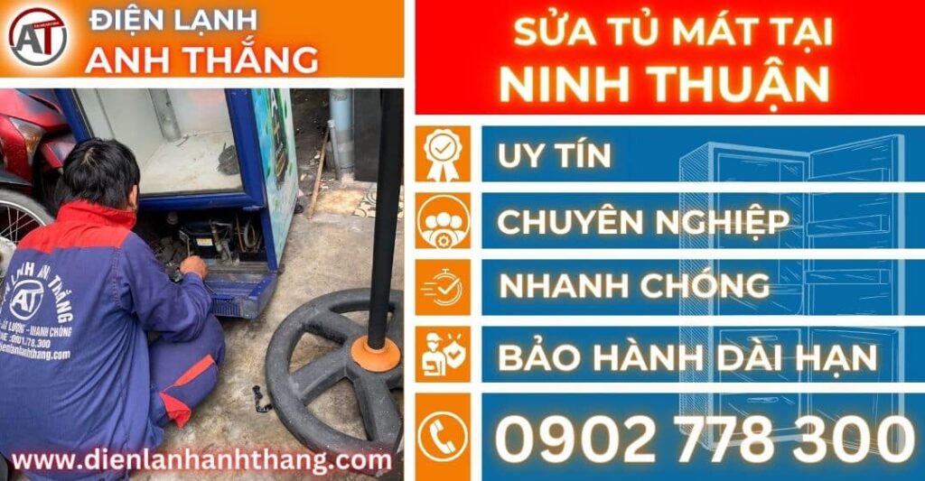 Sửa tủ mát tại Ninh thuận Điện lạnh Anh Thắng