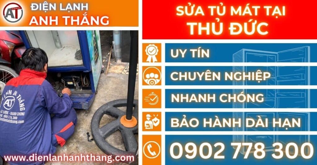 Sửa tủ mát tại Thủ đức Điện lạnh Anh Thắng