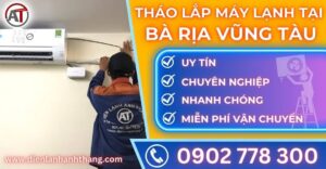 Tháo lắp máy lạnh tại Bà rịa vũng tàu Điện lạnh Anh Thắng
