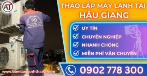 Tháo lắp máy lạnh tại Hậu giang Điện lạnh Anh Thắng