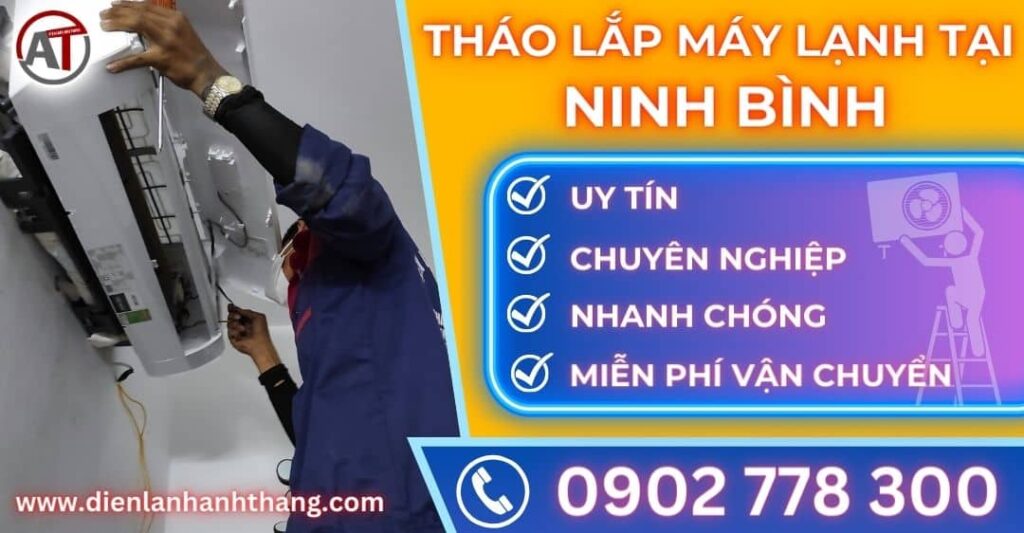 Tháo lắp máy lạnh tại Ninh bình Điện lạnh Anh Thắng