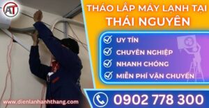 Tháo lắp máy lạnh tại Thái nguyên Điện lạnh Anh Thắng