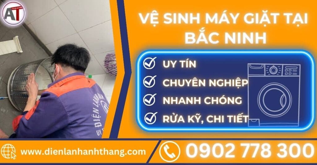 Vệ sinh máy giặt tại Bắc ninh Điện lạnh Anh Thắng