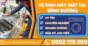 Vệ sinh máy giặt tại Bình dương Điện lạnh Anh Thắng