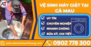 Vệ sinh máy giặt tại Cà mau Điện lạnh Anh Thắng
