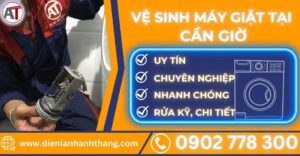 Vệ sinh máy giặt tại Cần giờ Điện lạnh Anh Thắng