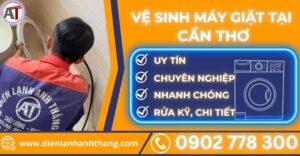 Vệ sinh máy giặt tại Cần thơ Điện lạnh Anh Thắng