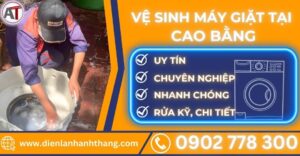 Vệ sinh máy giặt tại Cao bằng Điện lạnh Anh Thắng