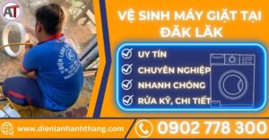 Vệ sinh máy giặt tại Đăk lăk Điện lạnh Anh Thắng