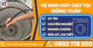 Vệ sinh máy giặt tại Đồng tháp Điện lạnh Anh Thắng