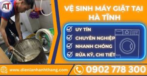 Vệ sinh máy giặt tại Hà tĩnh Điện lạnh Anh Thắng