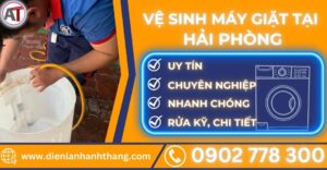 Vệ sinh máy giặt tại Hải phòng Điện lạnh Anh Thắng