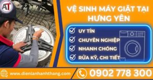 Vệ sinh máy giặt tại Hưng yên Điện lạnh Anh Thắng
