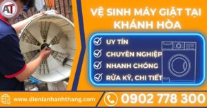 Vệ sinh máy giặt tại Khánh hòa Điện lạnh Anh Thắng