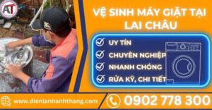 Vệ sinh máy giặt tại Lai châu Điện lạnh Anh Thắng