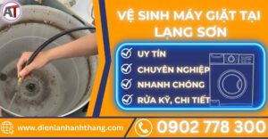 Vệ sinh máy giặt tại Lạng sơn Điện lạnh Anh Thắng
