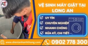 Vệ sinh máy giặt tại Long an Điện lạnh Anh Thắng
