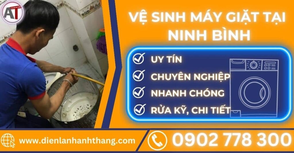 Vệ sinh máy giặt tại Ninh bình Điện lạnh Anh Thắng