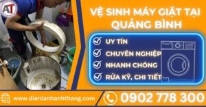 Vệ sinh máy giặt tại Quảng bình Điện lạnh Anh Thắng