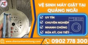 Vệ sinh máy giặt tại Quảng ngãi Điện lạnh Anh Thắng