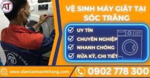 Vệ sinh máy giặt tại Sóc trăng Điện lạnh Anh Thắng
