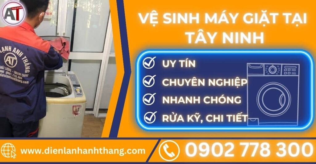 Vệ sinh máy giặt tại Tây ninh Điện lạnh Anh Thắng