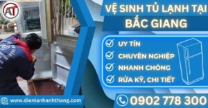 Vệ sinh tủ lạnh tại Bắc giang Điện lạnh Anh Thắng