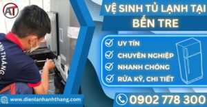 Vệ sinh tủ lạnh tại Bến tre Điện lạnh Anh Thắng