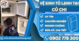 Vệ sinh tủ lạnh tại Củ chi Điện lạnh Anh Thắng